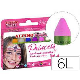 Barra maquillaje alpino estuche de maquillaje princess6 colores