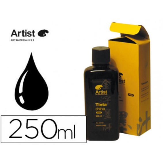 Tinta china artist negra frasco 250 ml