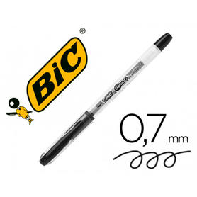 Boligrafo bic gelocity stic gel negro punta de 0,7 mm