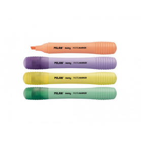 Rotulador milan fluorescente sway pastel expositor de 7 bolsas de 4 unidades colores surtidos