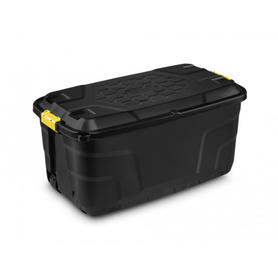 Contenedor plastico cep heavy duty 145 litros color negro / amarillo 450x940x520 mm