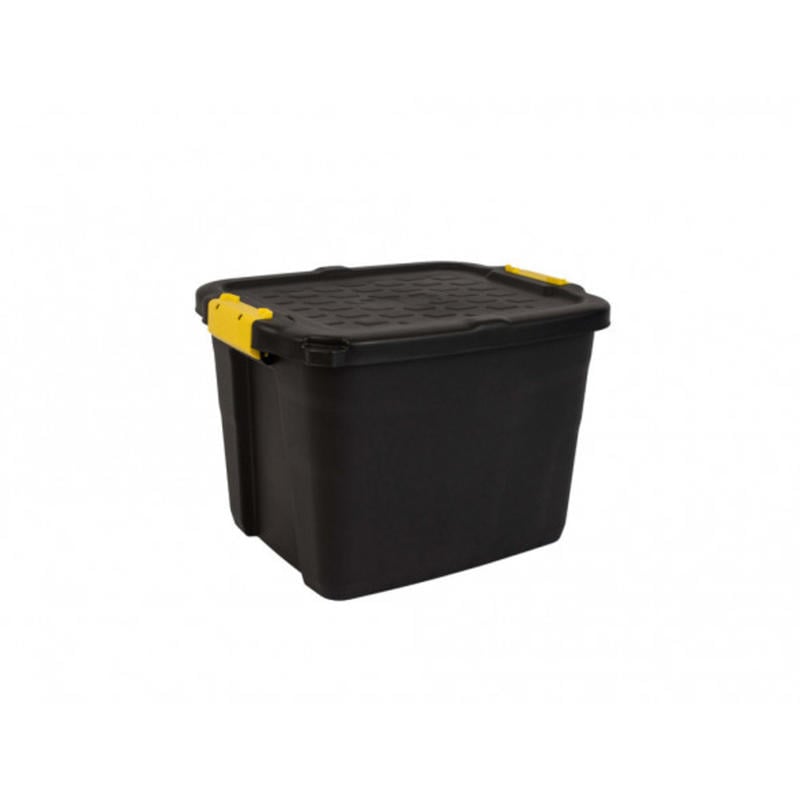 Contenedor plastico cep heavy duty 42 litros color negro / amarillo 350x500x400 mm