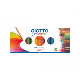 Lapices de colores giotto stilnovo caja de 50 colores surtidos