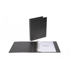 Carpeta 4 anillas 40 mm pardo eco compact carton color negro
