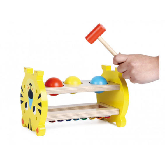 Juego andreutoys hit & xylophone tiger