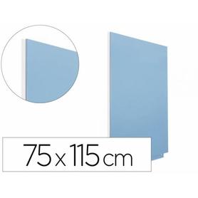 Pizarra blanca rocada lacada magnetica modular sin marco color azul 75x115 cm