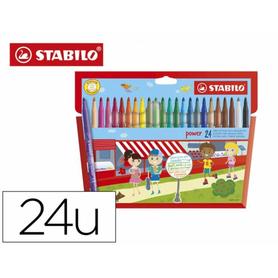 Rotulador stabilo power caja de 24 colores surtidos