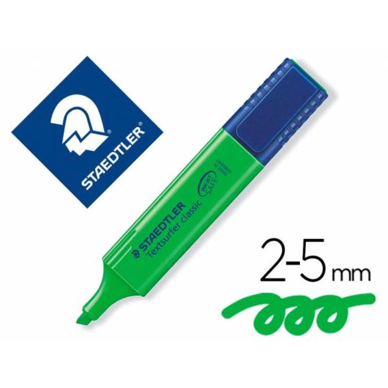 Rotulador staedtler textsurfer classic 364c excellent fluorescente verde