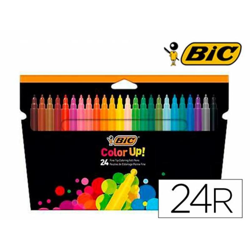 Caja 24 rotuladores colores surtidos BIC