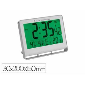 Reloj despertador archivo 2000 alba digital color gris 30x200x150mm
