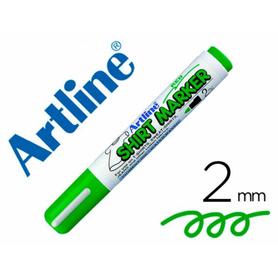 Rotulador artline camiseta ekt-2 verde punta redonda 2 mm para uso en camisetas