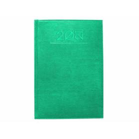 Agenda encuadernada liderpapel creta 17x24 cm 2021 dia pagina color turquesa papel 70 gr