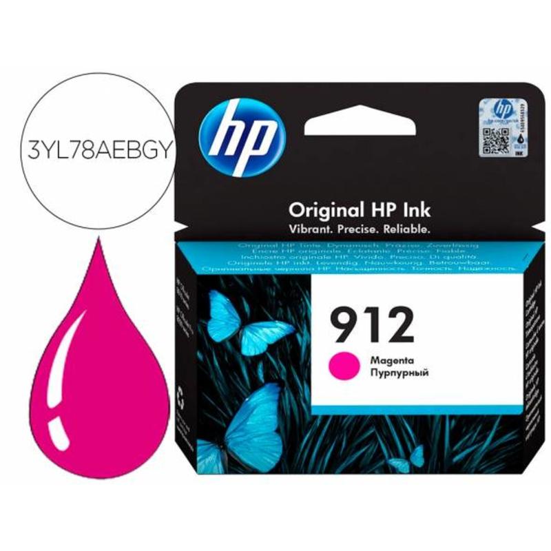 Ink-jet hp 912 officejet 8012 / 8015 / 8020 / 8025 / 8035 magenta 315 paginas