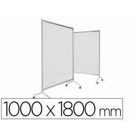 Mampara planning sisplamo ten-limit policarbonato acanalado translucido con ruedas 1000x1800 mm