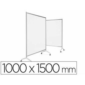 Mampara planning sisplamo ten-limit policarbonato acanalado transparente con ruedas 1000x1500 mm