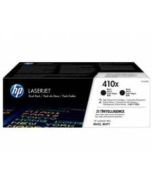 Toner hp laserjet pro 410x m452 m477 negro pack de 2 unidades 6500 paginas