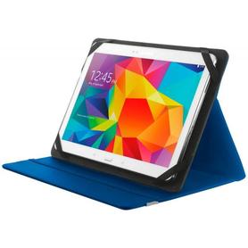 Funda trust primo folio universal para tablets 10" con soporte y cierre elastico color azul