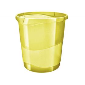 Papelera plastico esselte colour ice 14 litros color amarillo