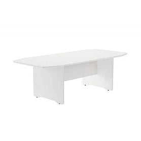 Mesa de reunion rocada meeting 3003aw04 estructura madera blanco tablero madera blanco 220x100x72 cm