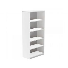 Armario rocada con cinco estantes serie store 195x90x45 cm acabado aw04 blanco/blanco