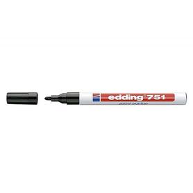 Rotulador edding punta fibra 751 negro punta redonda 1-2 mm