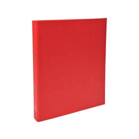 Carpeta de 2 anillas 30mm redondas exacompta din a4 carton forrado rojo