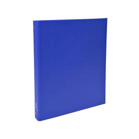 Carpeta de 4 anillas 30mm redondas exacompta din a4 carton forrado azul