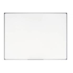 Pizarra blanca bi-office earth-it magnetica de acero vitrificado marco de aluminio 120 x 90 cm con bandeja para