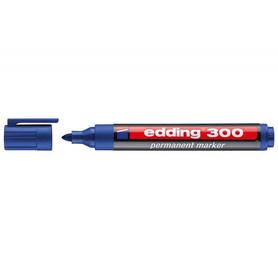 Rotulador edding marcador permanente 300 azul punta redonda 1,5-3 mm recargable