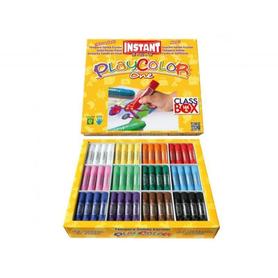 Tempera solida en barra playcolor escolar caja de 144unidades 12 colores surtidos