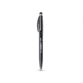 Boligrafo bic cristal stylus 2 in 1 con puntero para pantalla retractil tinta aceite 1 mm color negro