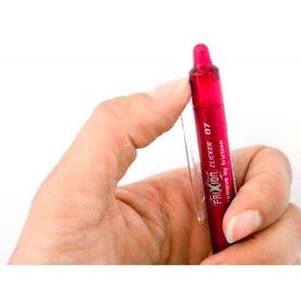Boligrafo pilot frixion clicker borrable 0,7 mm color rojo