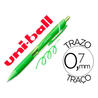 Boligrafo uni-ball roller jetstream sxn157c retractil 0,7 mm color verde claro