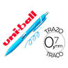 Boligrafo uni-ball roller jetstream sxn157c retractil 0,7 mm color azul claro