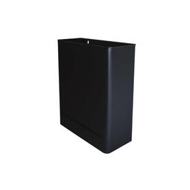Papelera metalica de pared 24l. 460x350x150 mm negro