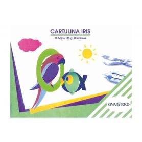 Cartulina iris 185 grs 24x32 en minipack de 10 hojas