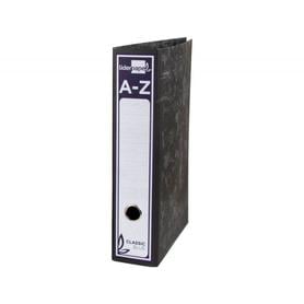AZ02 - Archivador de palanca Liderpapel de 80 mm de lomo tamaño folio cartón entrecolado de color negro sin rado