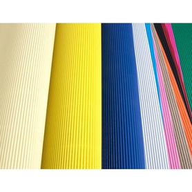 Carton ondulado liderpapel 50 x 70cm 320g/m2 amarillo limon