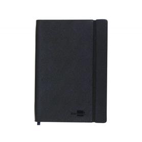 Libreta liderpapel simil piel a7 120 hojas 70g/m2 cuadro 4mmsin margen negro