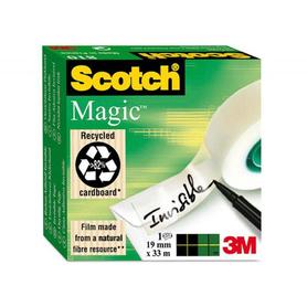 Cinta adhesiva scotch magic 33x19 mm - pack de 6 rollos