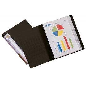 Carpeta liderpapel personaliza 31725 40 fundas polipropileno din a4 negra lomo personalizable