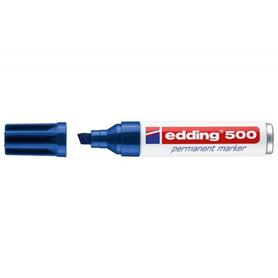 Rotulador edding marcador permanente 500 azul -punta biselada 7 mm recargable