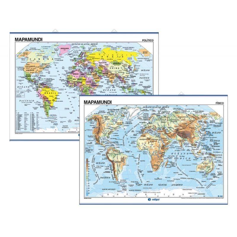 Compra Mapa Mural Mundi Planisferio X Cm Sexiz Pix 2489