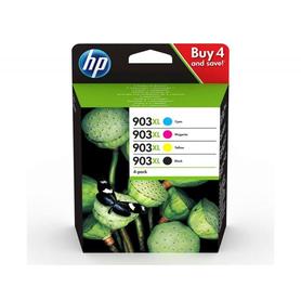 Ink-jet hp 903xl officejet 69xx / officejet pro 69xx pack 4 colores negro / amarillo / cian / magenta 825