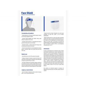 Protector facial transparente premium certificado ce