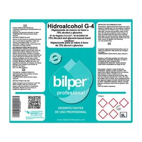 Gel hidroalcoholico higienizante de manos con alcohol y glicerina ph neutro garrafa de 5 litros