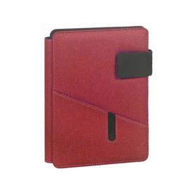 Portanotas carchivo venture din a5 con soporte smartphone cuaderno color rojo
