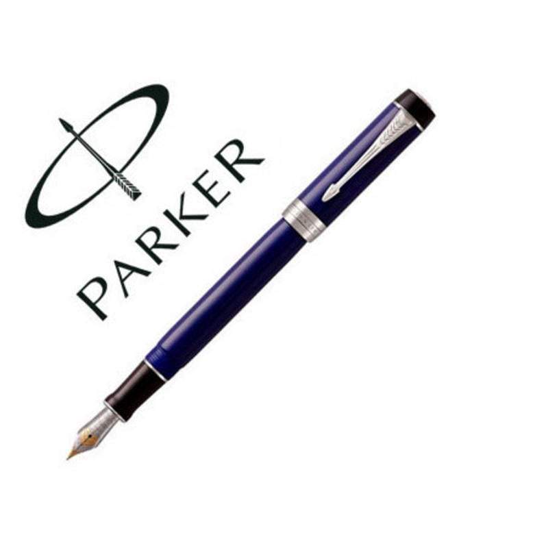 Pluma parker duofold centennial negro / azul ct