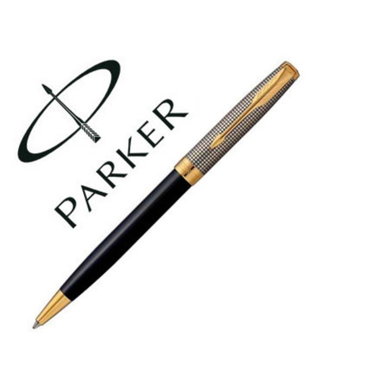 Boligrafo parker sonnet plata / negro gt