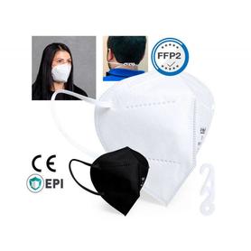 Mascarilla facial proteccion autofiltrante ffp2 con certificado ce color blanca